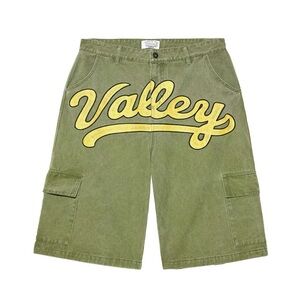 Vale Forever Valley Militia Cargo Green Men Shorts Sz 40 NWT